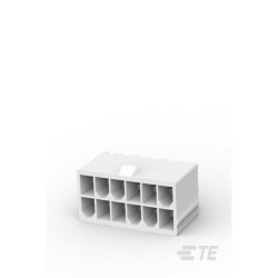 TE Connectivity 1-1586037-2 Connector Male Unshrouded Vert HDR 12P No Pegs