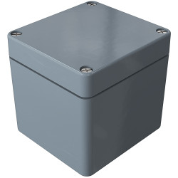 Obudowa Poliester wzmocniony włóknem szklanym szerokość zew. 75 mm długość zew. 80 mm wys. zew. 80 mm Rose IP66 Szary