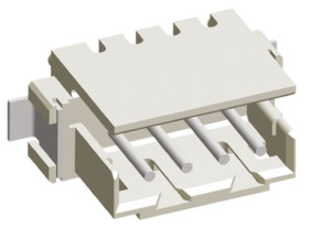 Listwa stykowa PCB 4-pinowe AMP CT raster: 2 mm Prosty 1-rzędowe TE Connectivity Powierzchnia 125V W osłonie