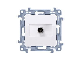 SIMON 10 Gniazdo antenowe pojedyncze końcowe białe CAK1.01/11 KONTAKT SIMON