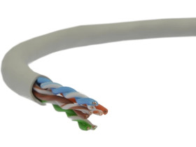 Kabel UTP kat.6 U/UTP 4x2x0,58 linka szara Telegärtner /305m/