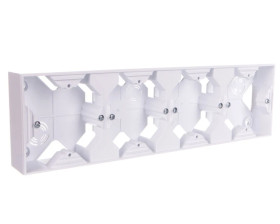 IMPRESJA Puszka natynkowa poczwórna biały PNP-4Y/00