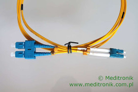 Patchcord ÅwiatÅowodowy LC-SC OS2 9/125Âµm SM duplex dÅ.2m