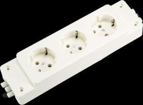99.602.0028.0 Plug-in socket outlets, 3-way, white