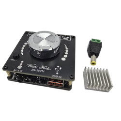 moduł wzmacniacz 2x50W z Bluetooth i USB ZK-502M
