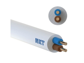 Przewód YDY 2x1,5 mm2 (450/750V) instalacyjny okrągły biały NYM-O (bębnowy) 172171003S0500 NKT