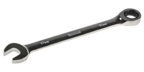 Uniwersalny klucz zapadkowy, roz. 17 mm, dł. 233 mm, materiał: Stal chromowo-wanadowa, RS PRO