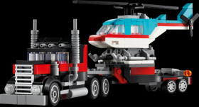 31146 LEGO® Creator - Low loader with helicopter