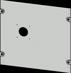 Aperture, rectangular, sheet steel, (W x H x D) 600 x 450 x 10 mm, light gray, 8PQ2045-6BA01