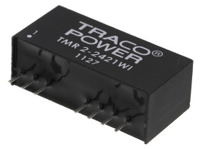 Przetwornica DC-DC, 2W, Uwe 9 → 36 V DC, Uwy ±5V dc, Iwy ±200mA, TRACOPOWER