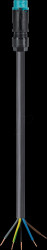 46.452.3004.6 Connection cable RST Mini 16i5, plug > free ends turquoise blue