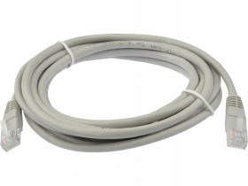Patchcord UTP kat.6 kabel sieciowy LAN 2x RJ45 linka szary 20m