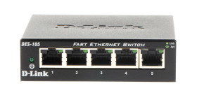 Nie Przełączniki sieciowe 5-portowy , montaż: stacjonarny 100Mb 10/100Mbit/s 5 0, D-Link Bez zarządzania