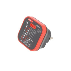 Tester gniazd sieciowych, prawidłowości podłączenia fazy/uziemienia UT-07AEU