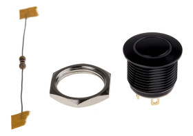 Przełącznik przyciskowy wandaloodporny Chwilowy SPST średnica wycięcia 16mm, montaż panelowy KNITTER-SWITCH