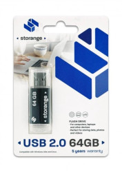 Pendrive Storange Basic 2.0 64GB Czarny PB64GBBLK