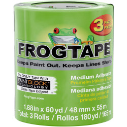 Shurtape 240661 FrogTape&#xAE; Multi-Surface Masking Tape 48mm x 55m (3 Pack)