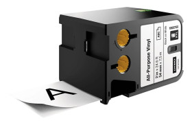 Taśma winylowa trwała do drukarek XTL 54mm x 7m czarna na białym 1868755