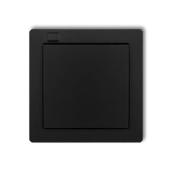 DECO Nadajnik 1-klawiszowy 2-kanałowy z czujnikiem temperatury do systemu Exta Life czarny mat 12DEL-1