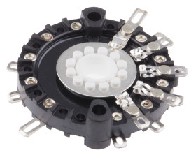 Przełącznik obrotowy, warstwowy, 3P4T, 1 A przy 12 V, 110V ac/dc, 4-położeniowy, Lorlin