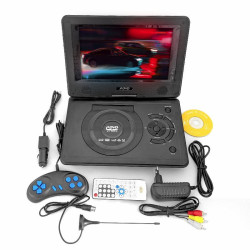 Odtwarzacz DVD przenośny 9,8" + Gry, samochodowy DVD/CD/USB/SD