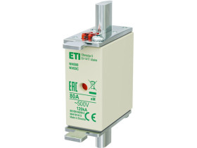 Wkładka topikowa przemysłowa - silnikowa KOMBI NH000 aM 80A/500V 004181413 ETI