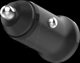 FIXCC15N-2U-BK USB charger, 15 W, 5 - 12 V, 3 A, 2x USB-A, car, black