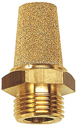 Tłumik hałasu pneumatyczny stożkowy M5 GZ pod klucz 6-kątny, mosiądz ze spiekiem brązu