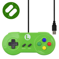 Data Frog "SNES" Style USB Gamepad - Green [Discontinued]