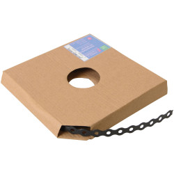 ForgeFix PCBB12 Black Plastic Coated Pre-Galvanised Band 12mm x 0.8 x 10m Box 1