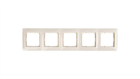 Simon 54 Premium Ramka Pięciokrotna Kremowa /Do Karton-Gips/ Drk5/41