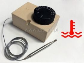 Termostat z kapilarą 0°C- 40°C 16A/250V w obudowie