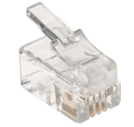 Złącze wtykowe modułowe RJ22, Męski, 4P4C-żyłowe, RS PRO 100szt.