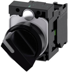 Siemens 3SU11002BF101BA0 3SU1100-2BF10-1BA0 Przełącznik pierścień przedni z tworzywa sztucznego, podświetlenie blokada c