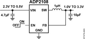 Compact, 600 mA, 3 MHz, Step-Down DC-to-DC Converter