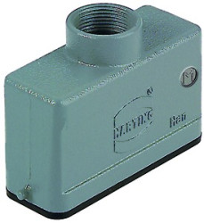 Grommet housing, size 16A, die-cast aluminum, M20, straight, longitudinal bow locking, IP65, 19200161440