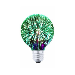 Żarówka LED E27 4W dekoracyjna zielona G80