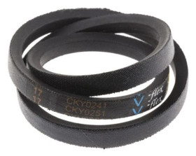 Pas napędowy, profil Z, materiał: PET, guma, 10mm x 6mm x 630mm, RS PRO