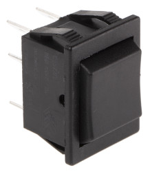 Przełącznik kołyskowy (Wł.)-wył.-(wł.) Nie 16 A DPDT Czarny Arcolectric (Bulgin) Ltd
