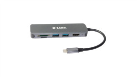 D-Link Dub-2327 Koncentrator Usb-C 6 W 1 Z Hdmi/Czytnikiem Kart/Zasilaniem