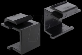 86321 Delock keystone cover, black, pack of 4
