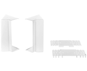 Simon Connect Regulowany kąt wewnętrzny Cabloplus 185x55mm czysta biel TKA1855507/9