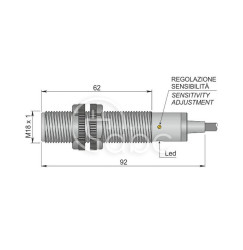 Czujnik pojemnościowy SC18SP-C5 NPN NO+NC AD3 LC5 (ATEX), YC8000036
