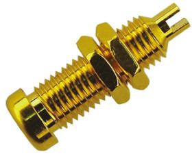 Gniazdo bananowe Żeński Połączenie lutowane typ Gniazdo bananowe Złoty 16A Hirschmann Test & Measurement rozmiar 4 mm