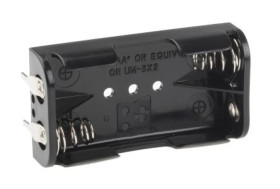 Uchwyt do baterii, x 2, montaż na PCB