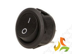 Wyłącznik kołyskowy 6A 250V czarny W1.11/CZARNY ORNO