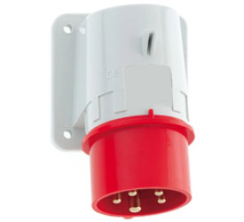 Wtyczka maszynowa odbiornikowa Quick-Connect TE 32A 5p 400V 6h IP44 26051