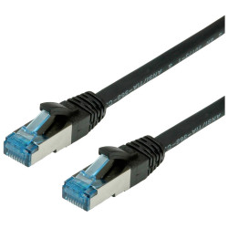 Value 21.99.1962 RJ45 Network cable CAT 6A Black Halogen-free 2.00 m
