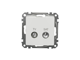 SEDNA DESIGN & ELEMENTS Gniazdo antenowe TV/SAT przelotowe (10dB) białe SDD111478S SCHNEIDER ELECTRIC