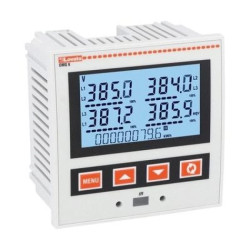 Miernik parametrów sieci elektrycznej, cyfrowy, tablicowy, LCD, Ethernet DMG620